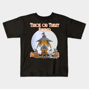 Trick or Treat Squad Kids T-Shirt